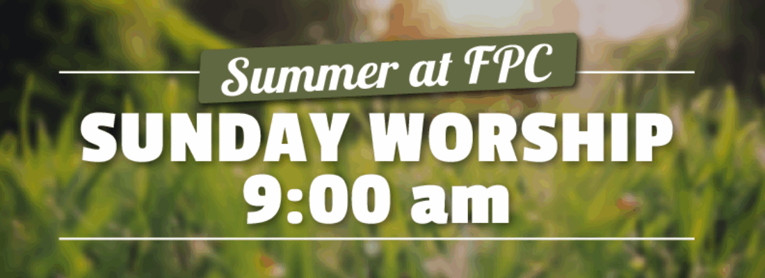 9am summer worship banner