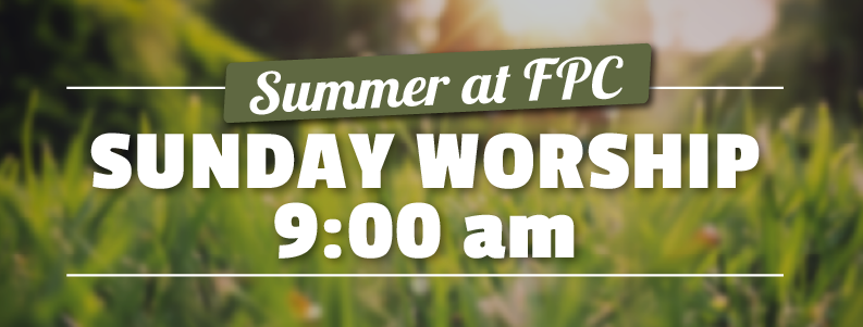 9am summer worship banner