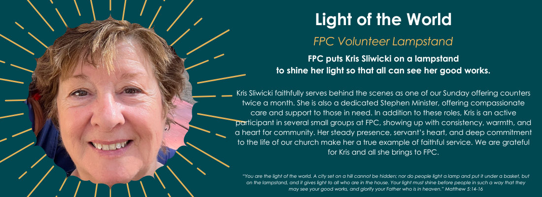Kris Sliwicki Lampstand Banner