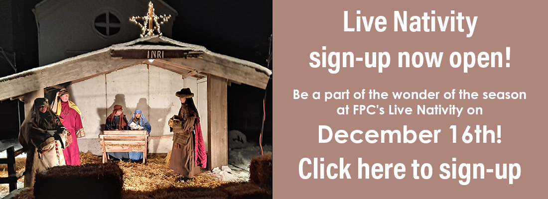 Live Nativity Signup banner